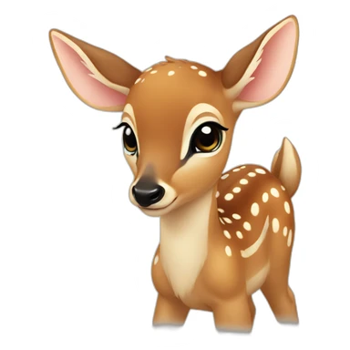 Baby deer love sticker