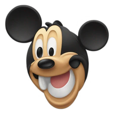 goofy mickey mouse sticker