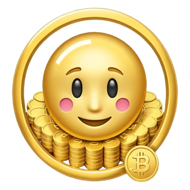 The secret to success emoji that looks like digital currency sticker