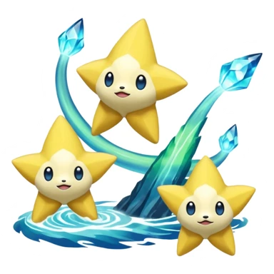 Elemental Aurorus-Jirachi-Auroras-Pokémon-Fakémon-creature sticker