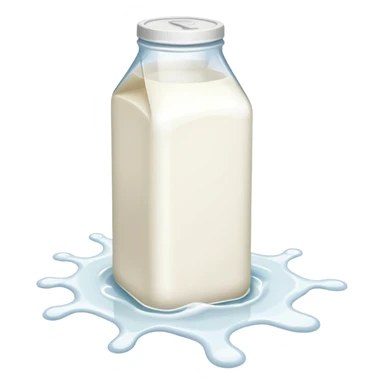 A splash of milk on the floor sticker
