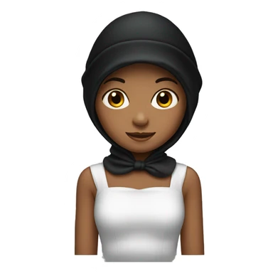 Girl with black bonnet  sticker