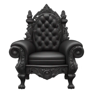 Black throne sticker