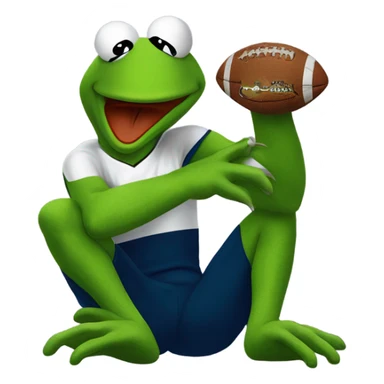 Philadelphia Eagle with Kermit the frog in its talons sticker