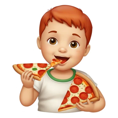 Pizza baby sticker