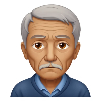 abuelo de pueblo serio y desconfiado. estilopaco martinez soria sticker