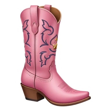 pink cowboy boot sticker