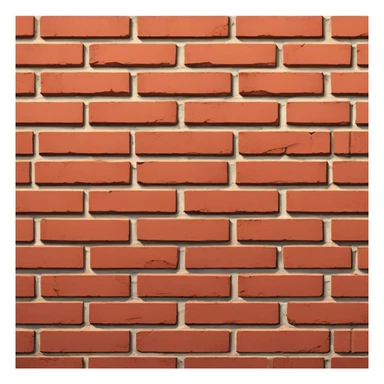 brick wall with red bricks sticker