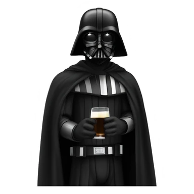 Dark Vador drikinng waater sticker