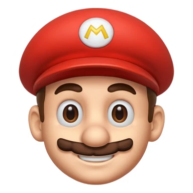 only mario's head thinking  sticker