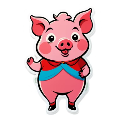 mommy pig odor sticker