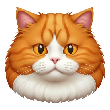 Fat ginger cat  sticker
