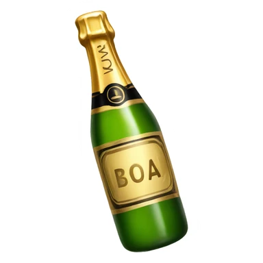 champagnerflasche sticker