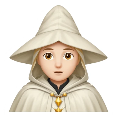 Pointy hat white cloak sticker