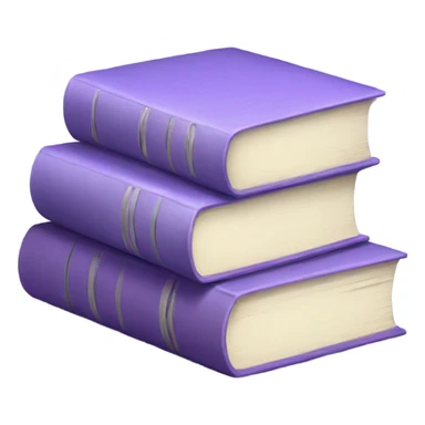 Lavender book stack sticker