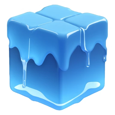 melted ice cube sticker