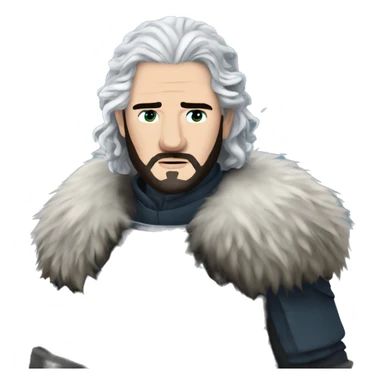 use an image of Jon Snow in game of thrones saying Winter is Coming sticker