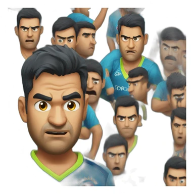 Ms dhoni angry sticker