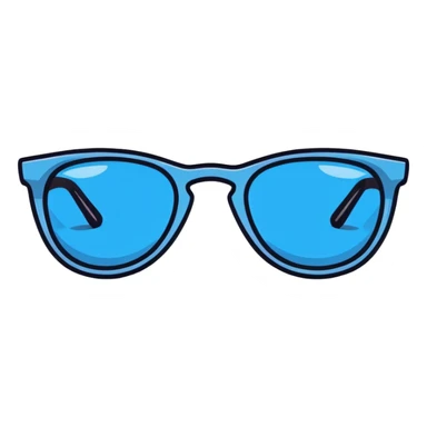blue sunglasses sticker