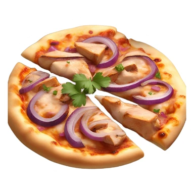 chicken bbq pizza sticker