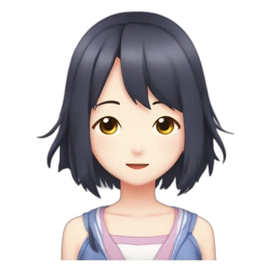 blushing kamisato ayaka sticker
