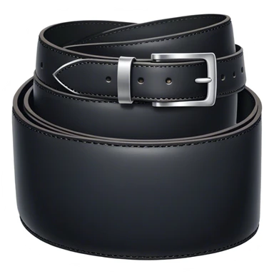Black leather belt sticker