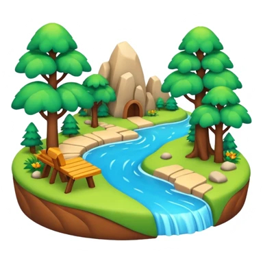 3d nature pic for iphone sticker
