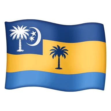 Outline of South Carolina with flag  sticker