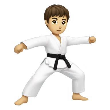 taekwondo kick sticker