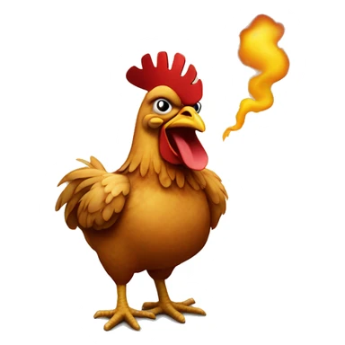 chicken smoking a cigar  sticker