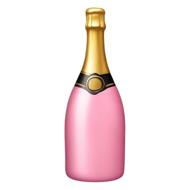pink champagne bottle  sticker