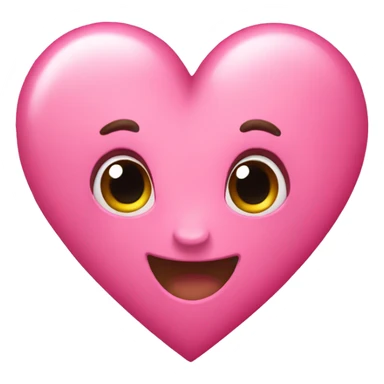 Pink heart with pink bow sticker