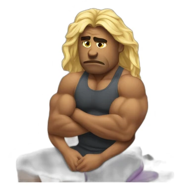 sad at the gym sticker