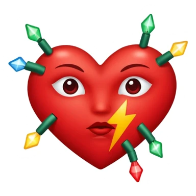 kiss mark with christmas vibes sticker