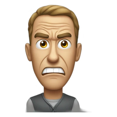 A man angry about taxation sticker