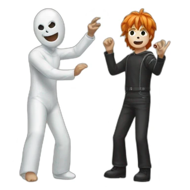 halloween-rock-papper-scissors sticker