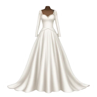 Long sleeve wedding dress sticker