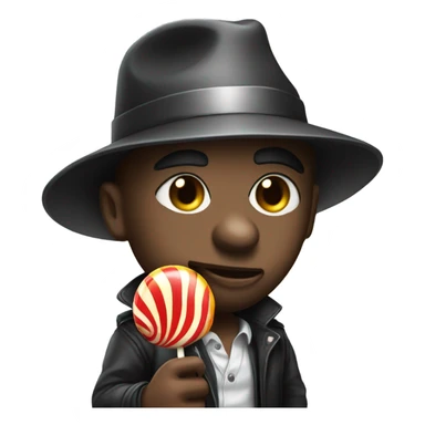Gangster with lolipop  sticker