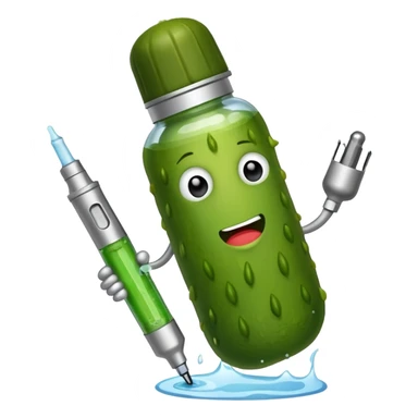 Pickle smoking vape pen  sticker