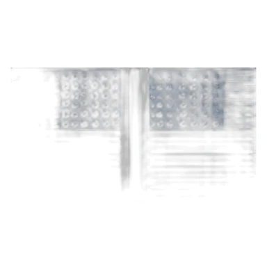 Flag with the equal size of horizontal stripes: white, blue & white sticker