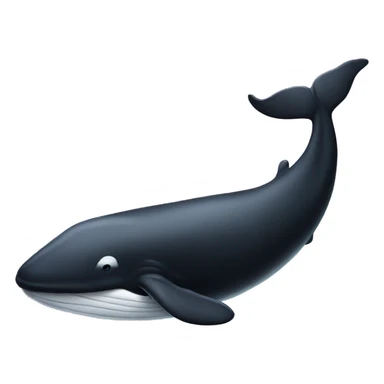 whale with black colo sticker