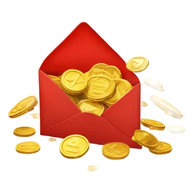 The red envelope contained gold sticker