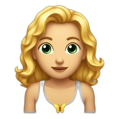 BOLA DEL MUNDO CON MARIPOSA sticker