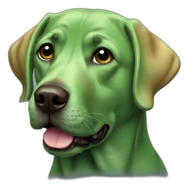 green labrador sticker