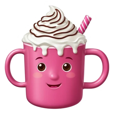 Cioccolata calda rosa sticker