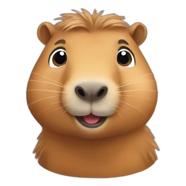 Capybara happy sticker