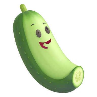 cucumber, simple sticker