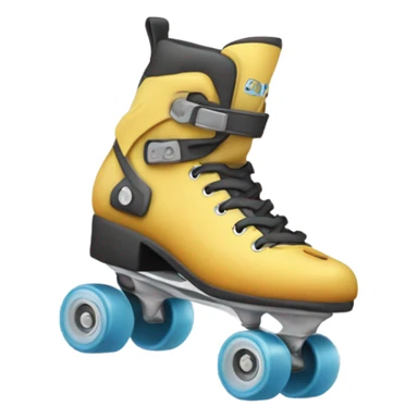 Patines de ruedas con neblina sticker