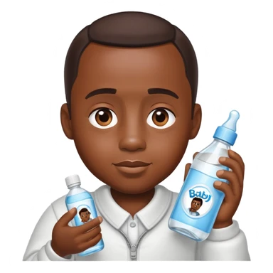 Diddy with baby oil in his hand sticker