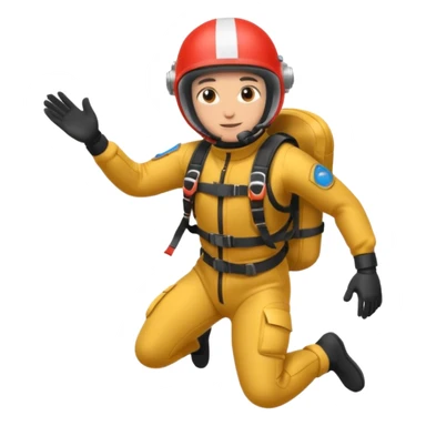 parachute diver sticker